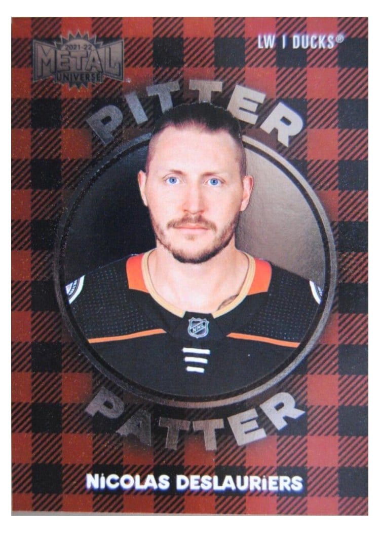 2021-22 SkyBox Metal Universe Pitter Patter Nicolas Deslauriers #PP-12 card