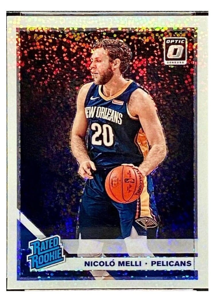 2019-20 Donruss Optic Base Set Nicolo Melli White Sparkle #163 card