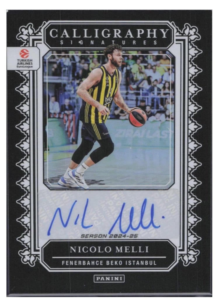 2024 Panini Crown Royale Euroleague Calligraphy Signature Nicolo Melli #4 card