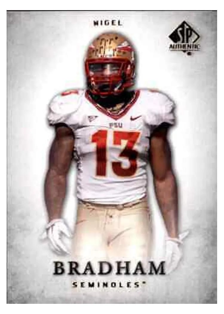 2012 SP Authentic Nigel Bradham #69 card
