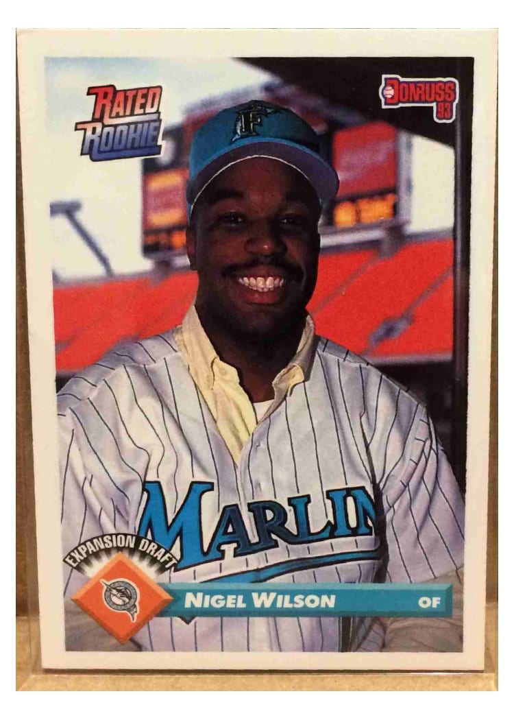 1993 Donruss Base Set Nigel Wilson #737 card