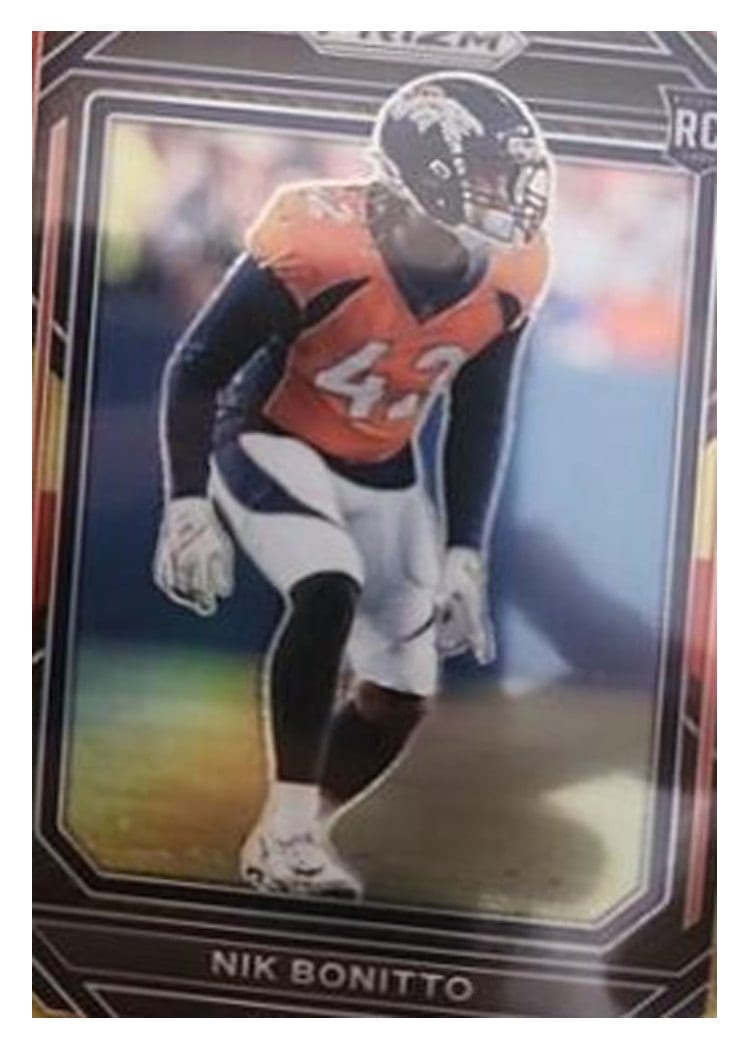 2022 Panini Prizm Base Set Nik Bonitto #398 card