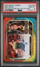 2024 Panini Select WNBA Courtside Action Signatures Nika Muhl #CSA-NM card