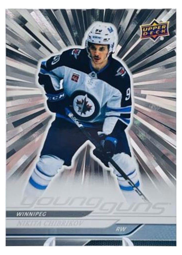 2024-25 Upper Deck Base Set Nikita Chibrikov Outburst Silver #245 card