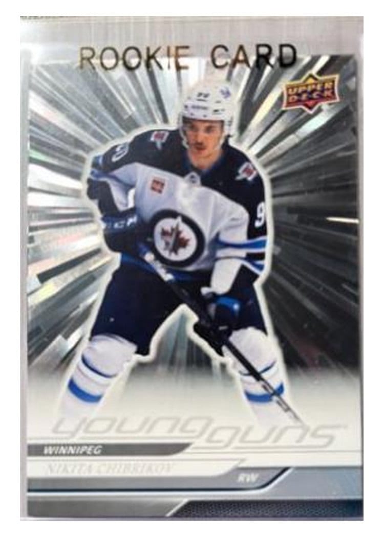 2024-25 Upper Deck Base Set Nikita Chibrikov Outburst Red #245 card