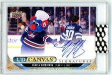 2024-25 Upper Deck Clear Cut Canvas Signatures Nikita Chibrikov #CS-NC card