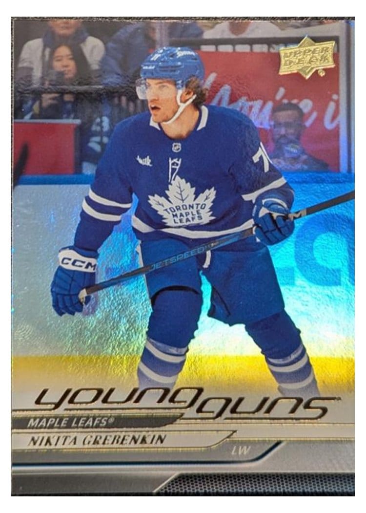 2024-25 Upper Deck Base Set Nikita Grebenkin Silver Foil #714 card