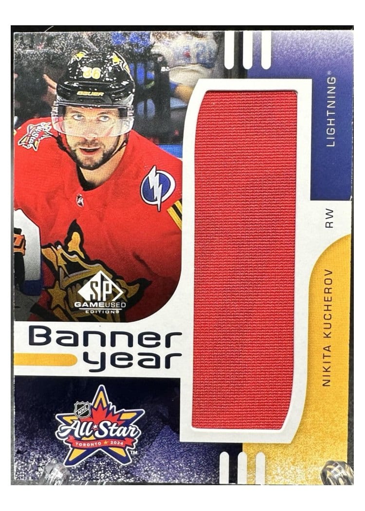 2024-25 SP Game Used 2024 All-Star Game Banner Year Relics Nikita Kucherov #BYAS-NK card