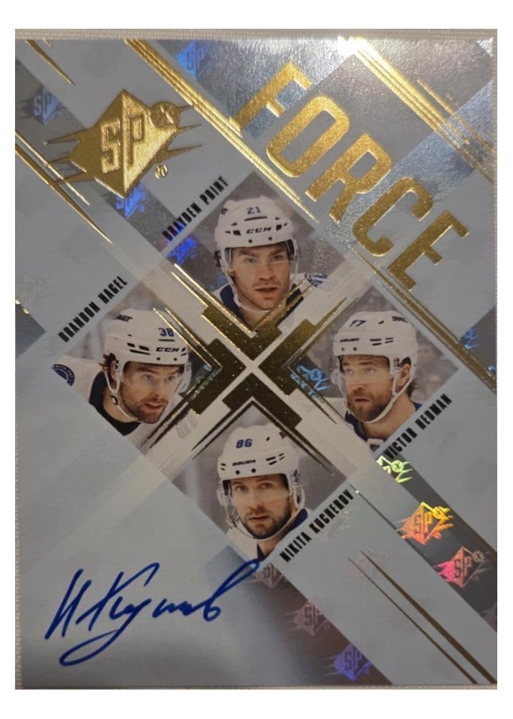 2024-25 SPx Force Autograph Parallel Nikita Kucherov #SF-PHHK