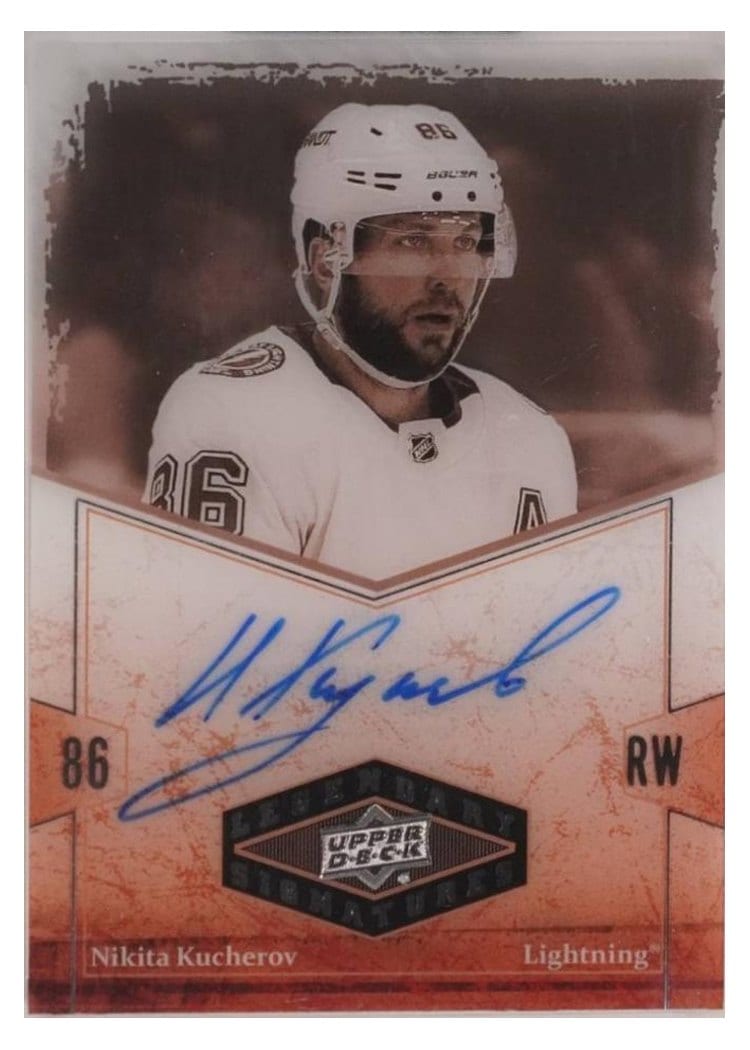 2024-25 Upper Deck Clear Cut 2004-05 UD Legendary Signatures Nikita Kucherov #LSA-NK