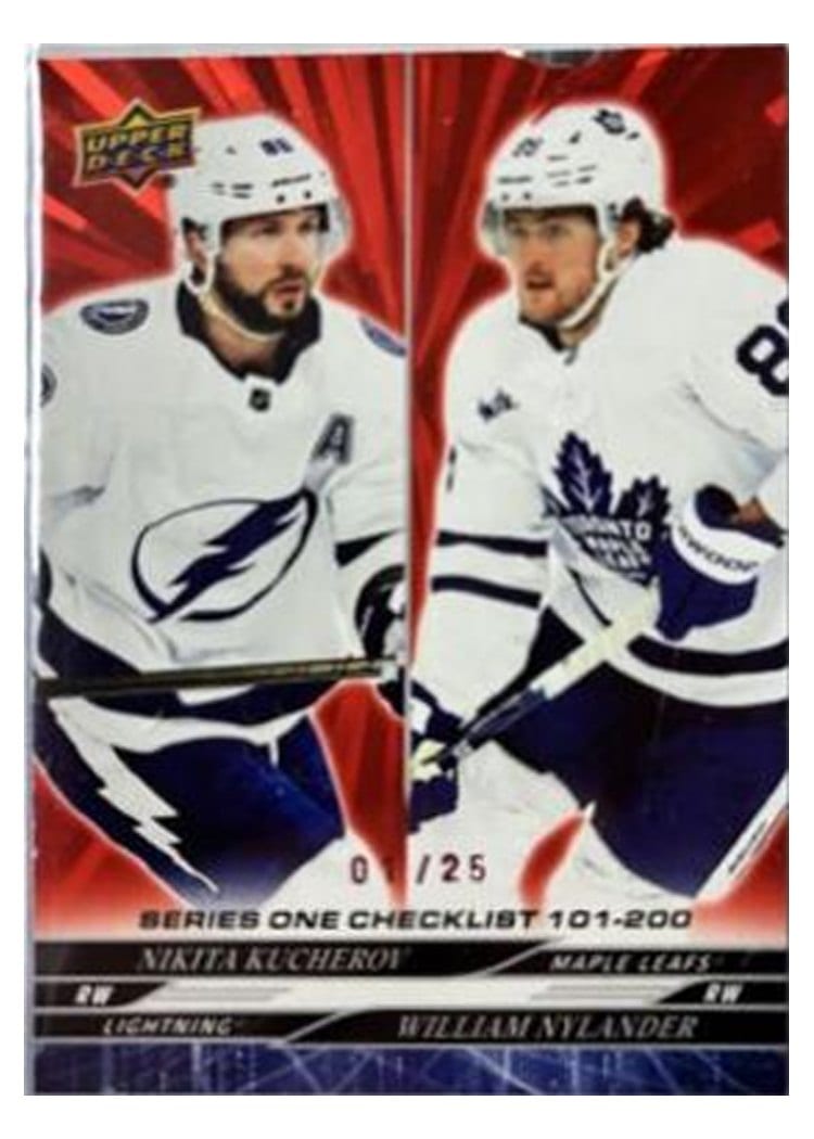 2024-25 Upper Deck Base Set Nikita Kucherov / William Nylander #200 card