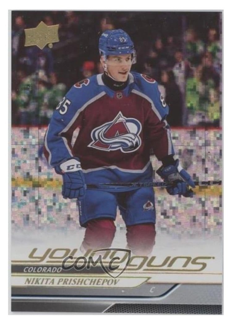 2024-25 Upper Deck Base Set Nikita Prishchepov Speckled Rainbow #462 card