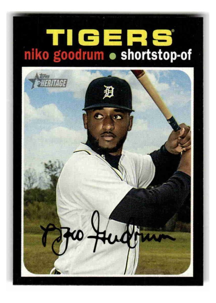 2020 Topps Heritage Base Set Niko Goodrum #388 card