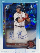 2022 Bowman Sapphire Edition Autographs Niko Kavadas #BSPA-NK card