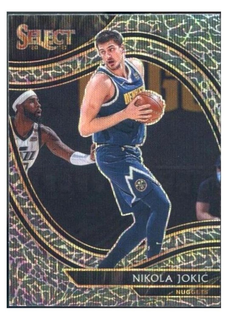 2020-21 Panini Select Base Set Nikola Jokic Elephant Prizm #202 card