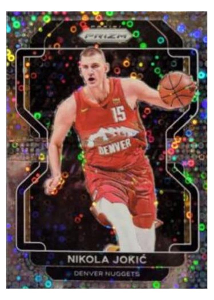 2021-22 Panini Prizm Base Set Nikola Jokic Fast Break Prizm #32 card