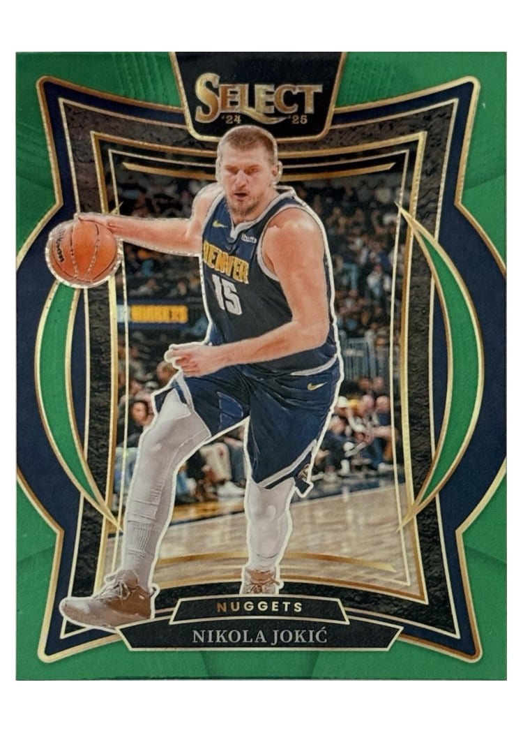 2024 Panini Select Nikola Jokic Green Prizm #14 card