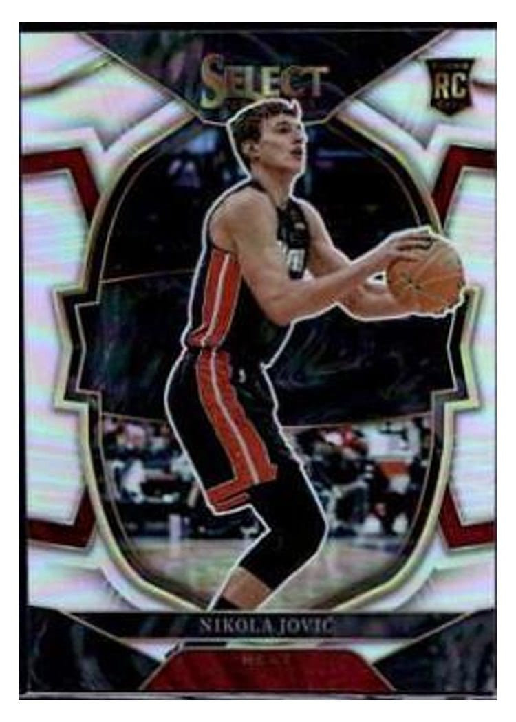 2022 Panini Select Nikola Jovic Silver Prizm #91 card