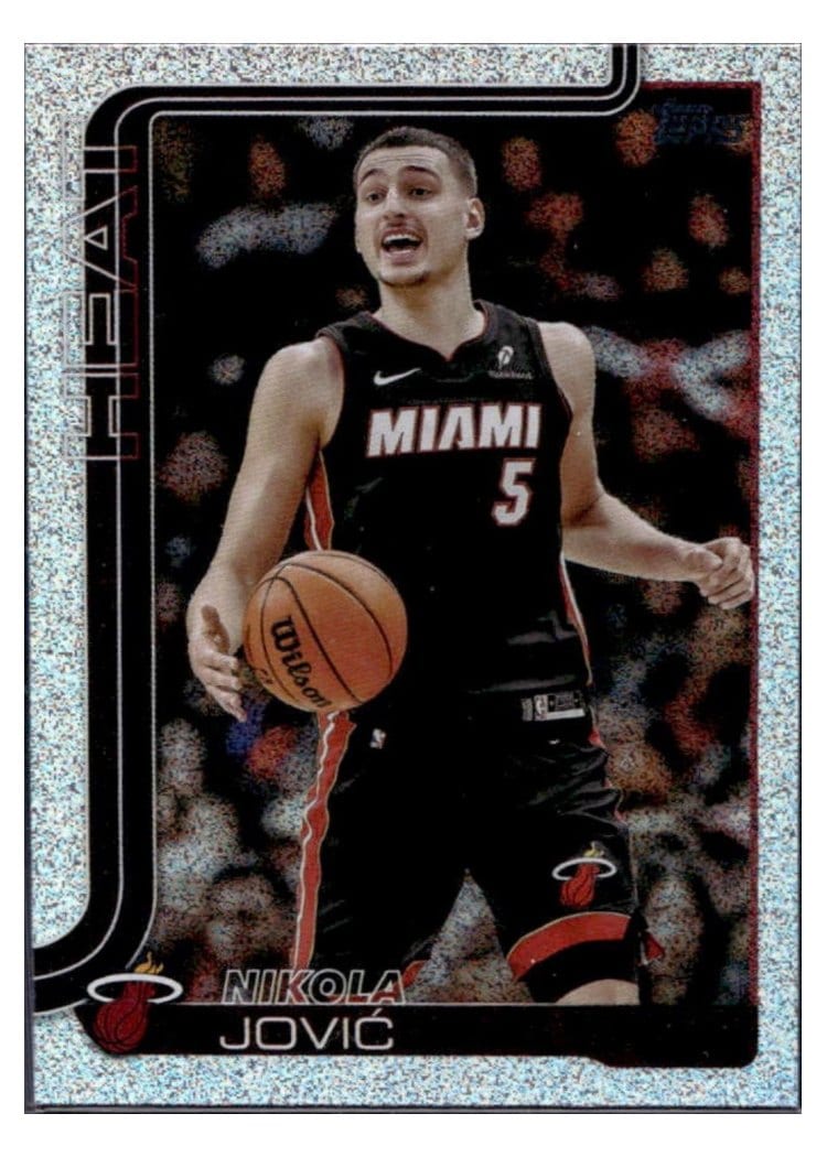 2025-26 Topps Base Set Nikola Jović Sandglitter #76 card