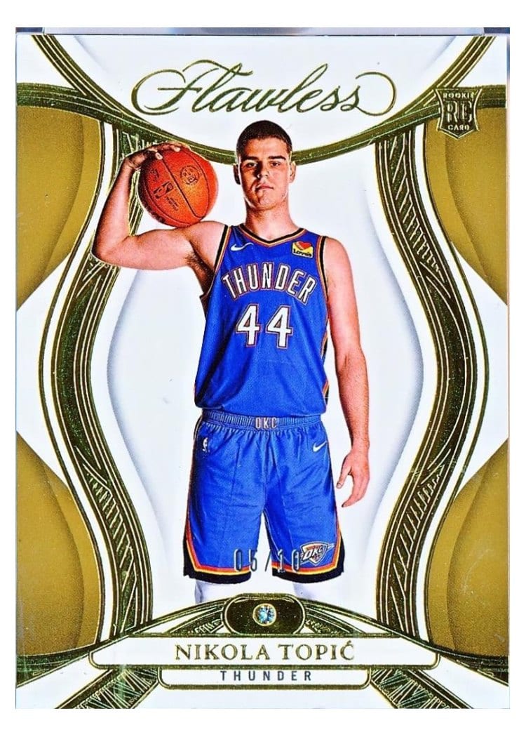 2024-25 Panini Flawless Base Gems Nikola Topic #75 card