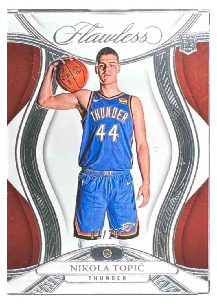 2024-25 Panini Flawless Base Gems Nikola Topic #75 card
