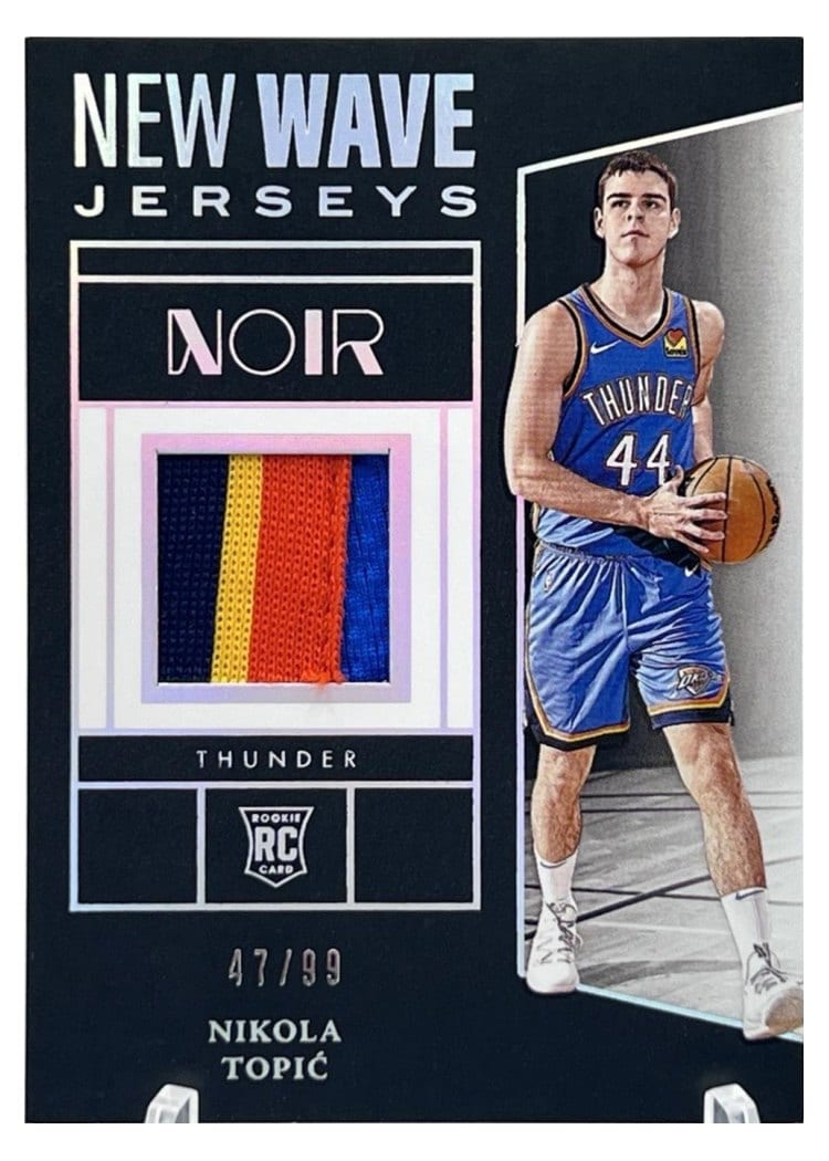 2024-25 Panini Noir New Wave Jerseys Set Nikola Topic #4 card