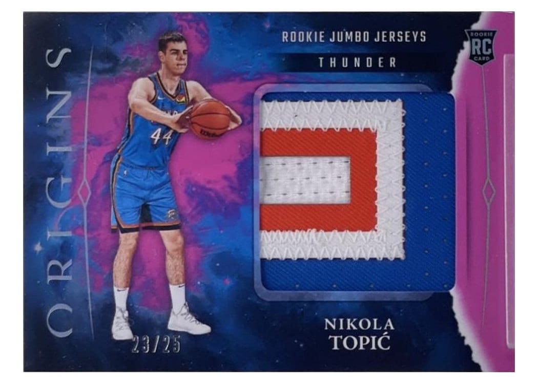 2024-25 Panini Origins Rookie Jumbo Jerseys Set Nikola Topic #RJJ-NTP card