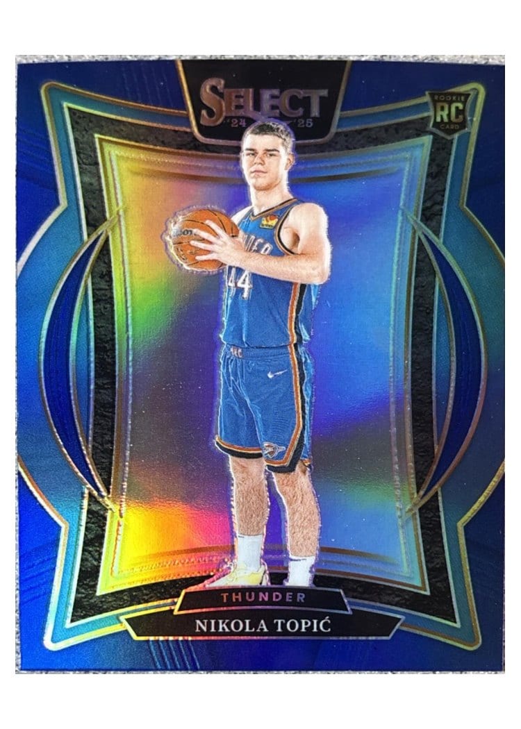2024-25 Panini Select Base Set Nikola Topic Blue Prizm #89 card