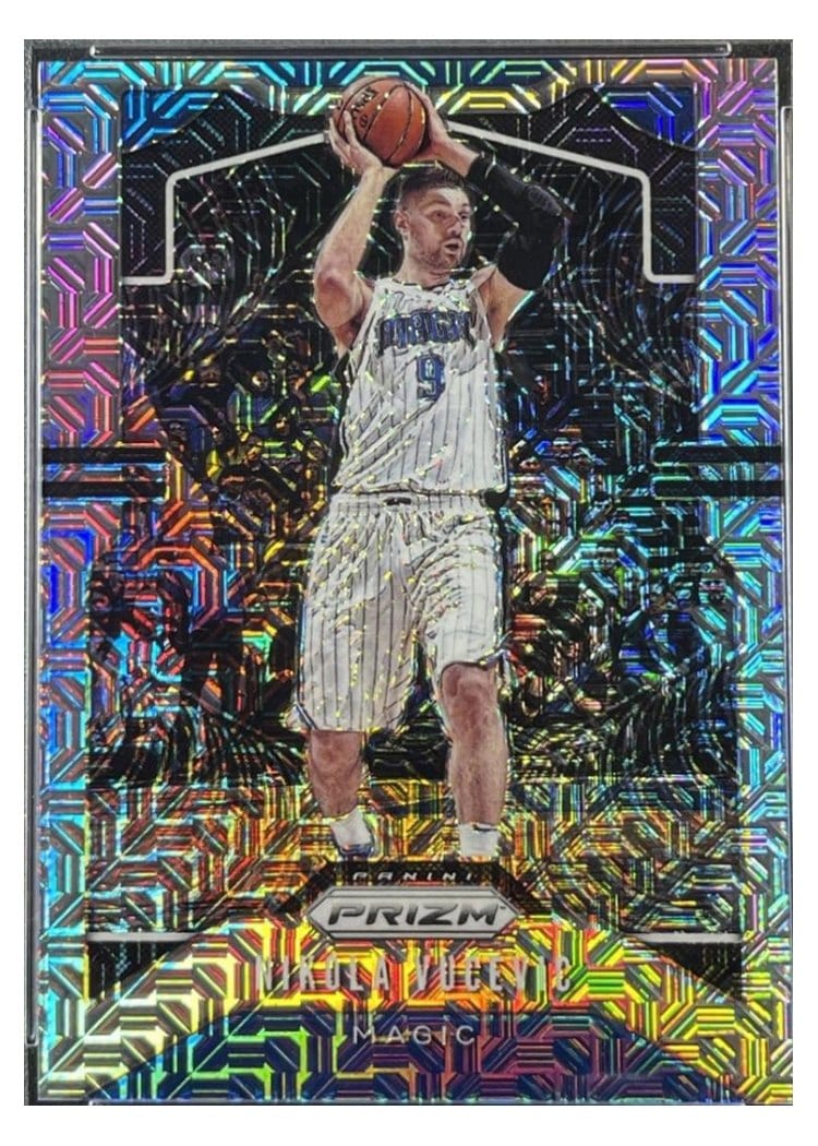 2019-20 Panini Prizm Base Set Nikola Vucevic Mojo Prizm #247 card