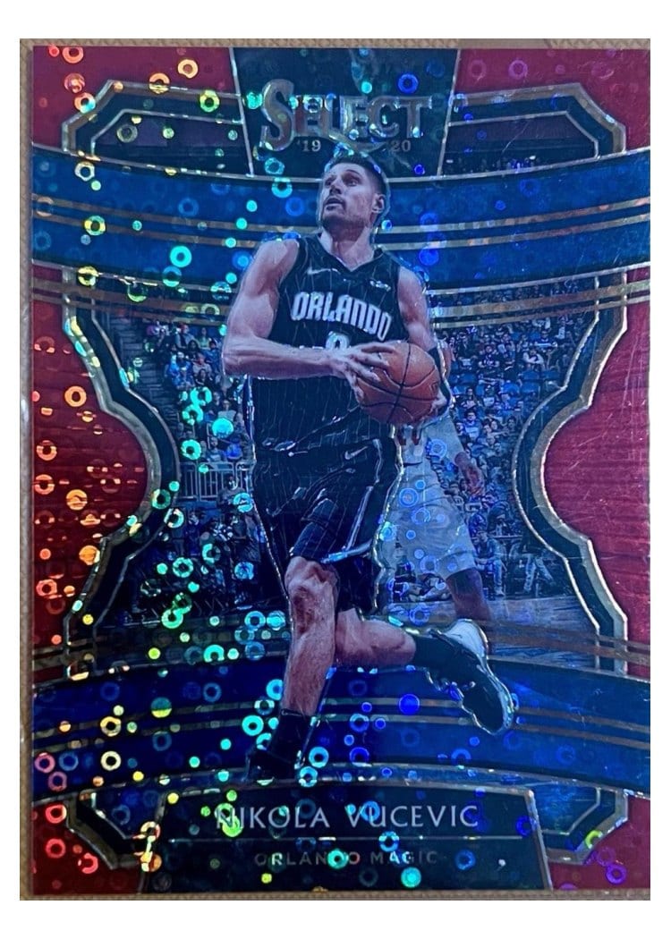 2019-20 Panini Select Base Set Nikola Vucevic Red Disco Prizm #79 card