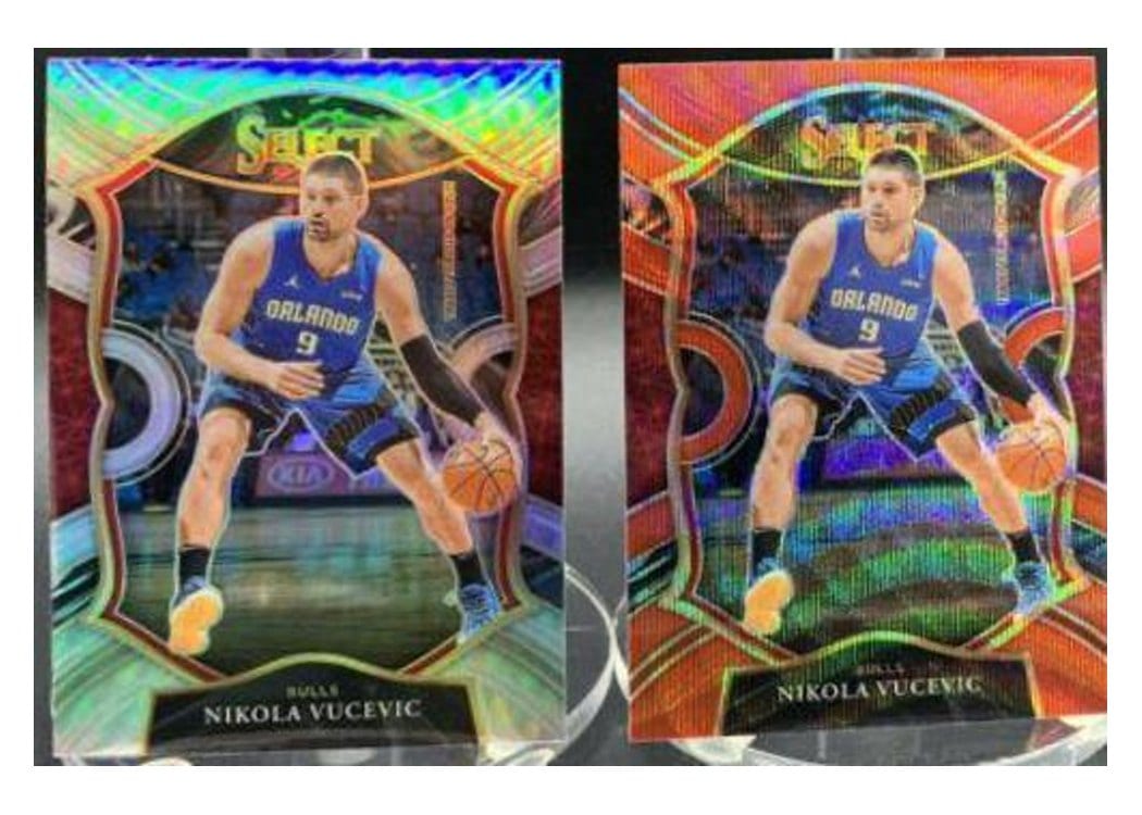 2020-21 Panini Select Base Set Nikola Vucevic Red Wave #20 card