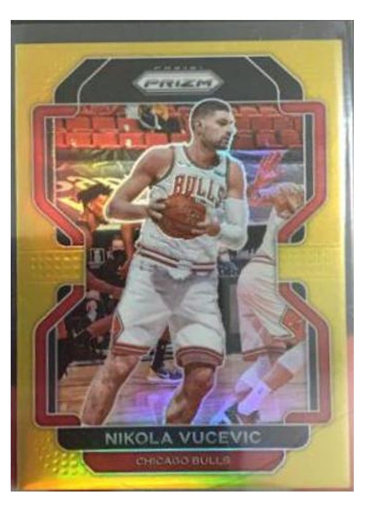 2021 Panini Prizm Nikola Vucevic Gold Prizm #100 card