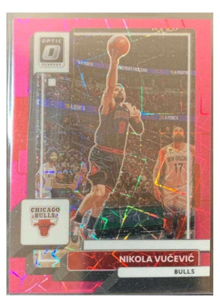 2022-23 Donruss Optic Base Set Nikola Vucevic Pink Velocity #60 card