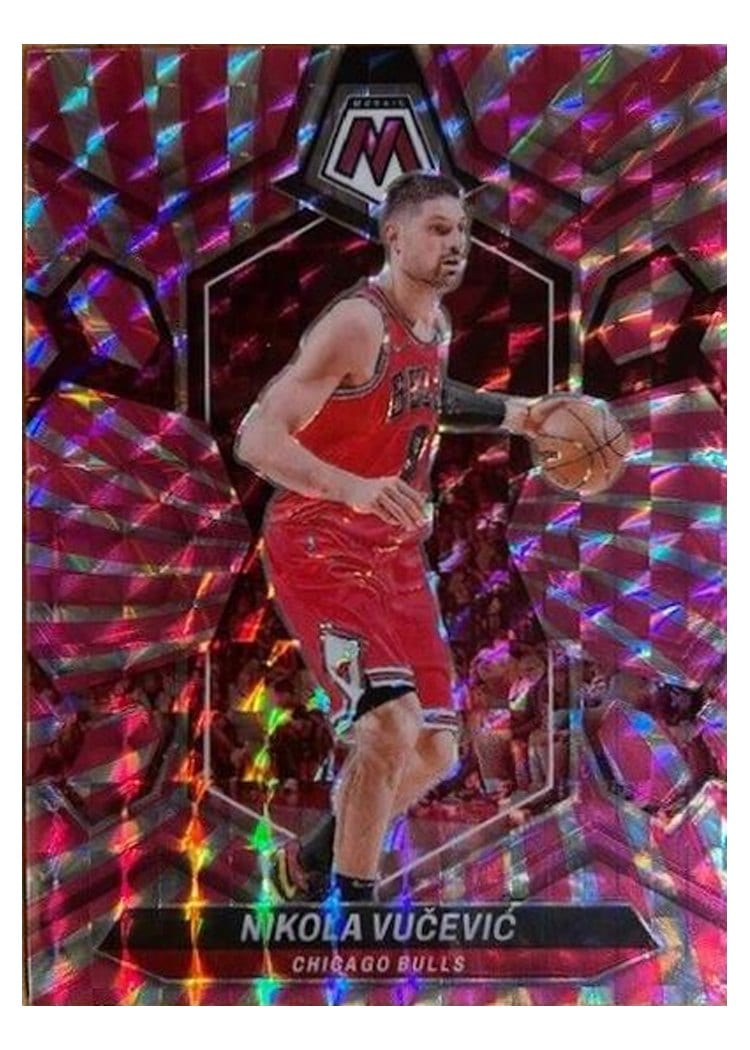2023-24 Panini Mosaic Base Set Nikola Vucevic Pink Swirl FOTL #123 card