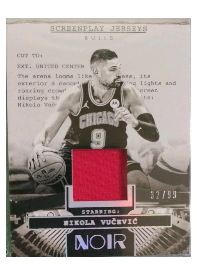 2024-25 Panini Noir Screenplay Jerseys Set Nikola Vucevic #24 card