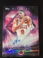 2025-26 Topps Midnight Dark Matter Autographs Nikola Vucevic #DMA-NV card