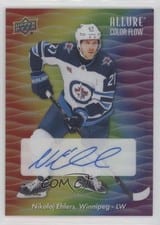 2023-24 Upper Deck Allure Color Flow Full Rainbow Auto Nikolaj Ehlers #CFA-NE card
