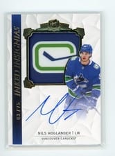 2020-21 Upper Deck The Cup Inked Insignias Nils Hoglander #II-NH card
