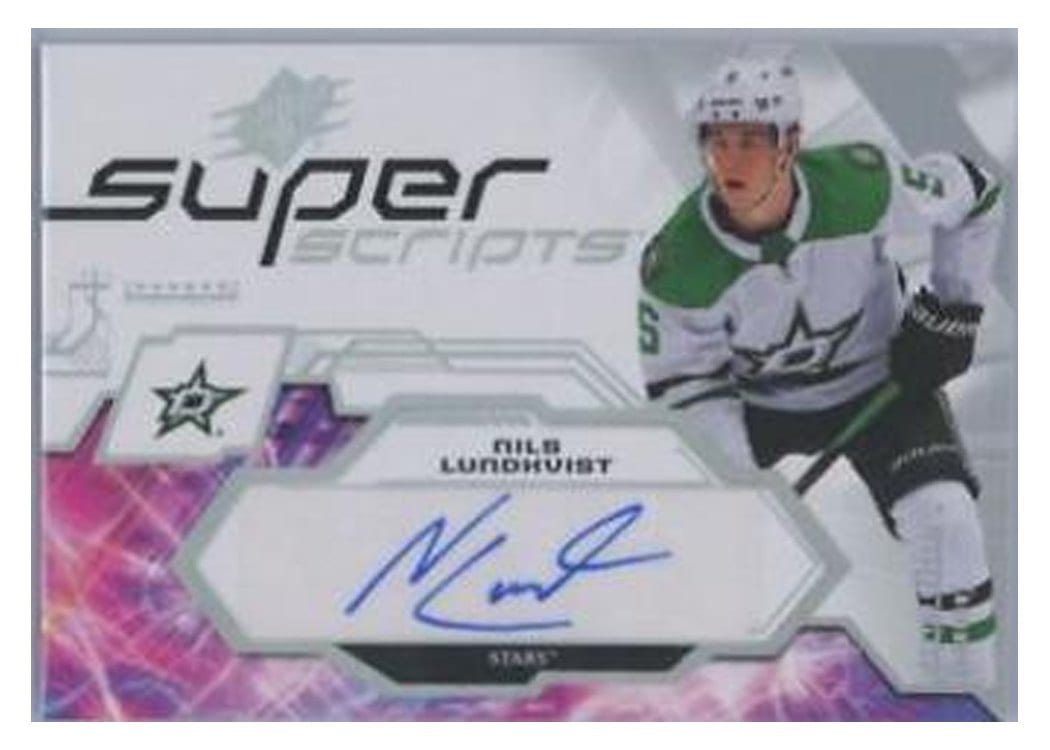2023-24 SPx Superscripts Nils Lundkvist #SS-NL card