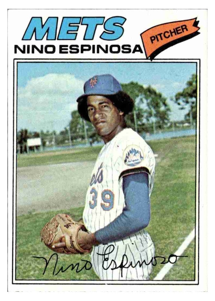 1977 Topps Nino Espinosa #376 card