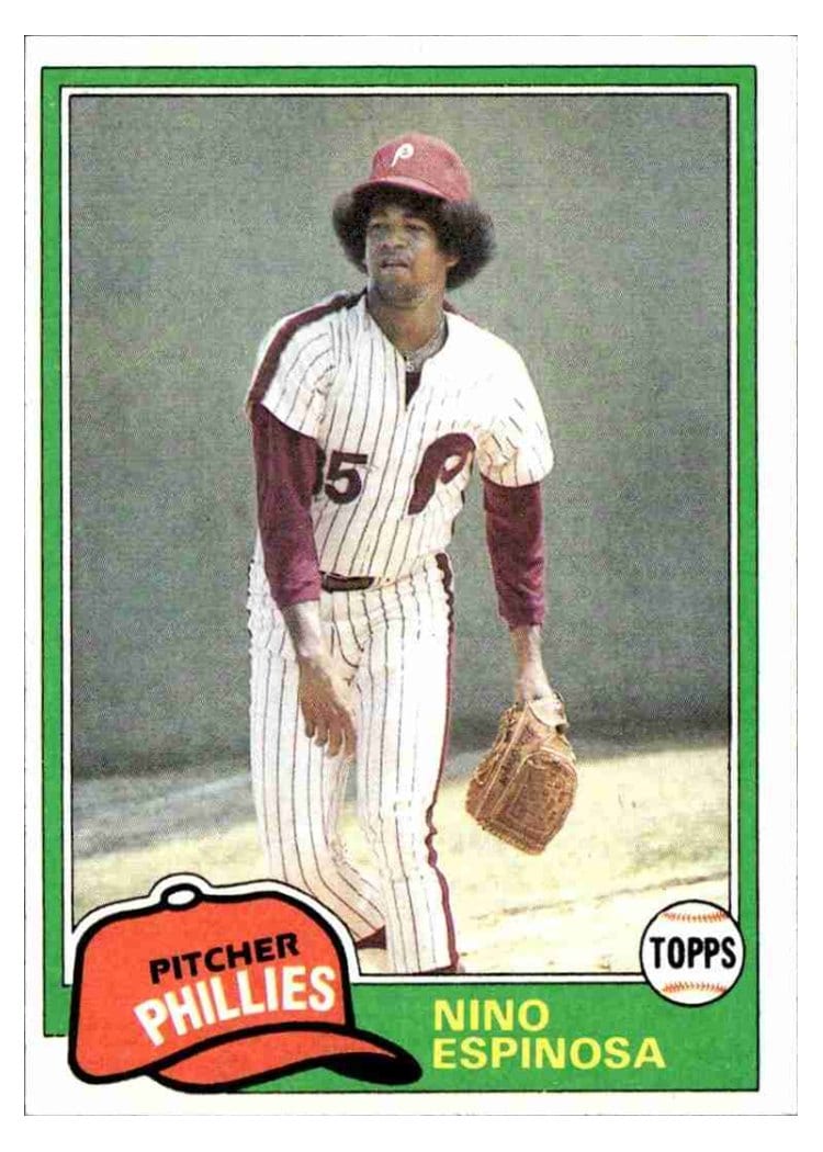 1981 Topps Base Set Nino Espinosa #405 card