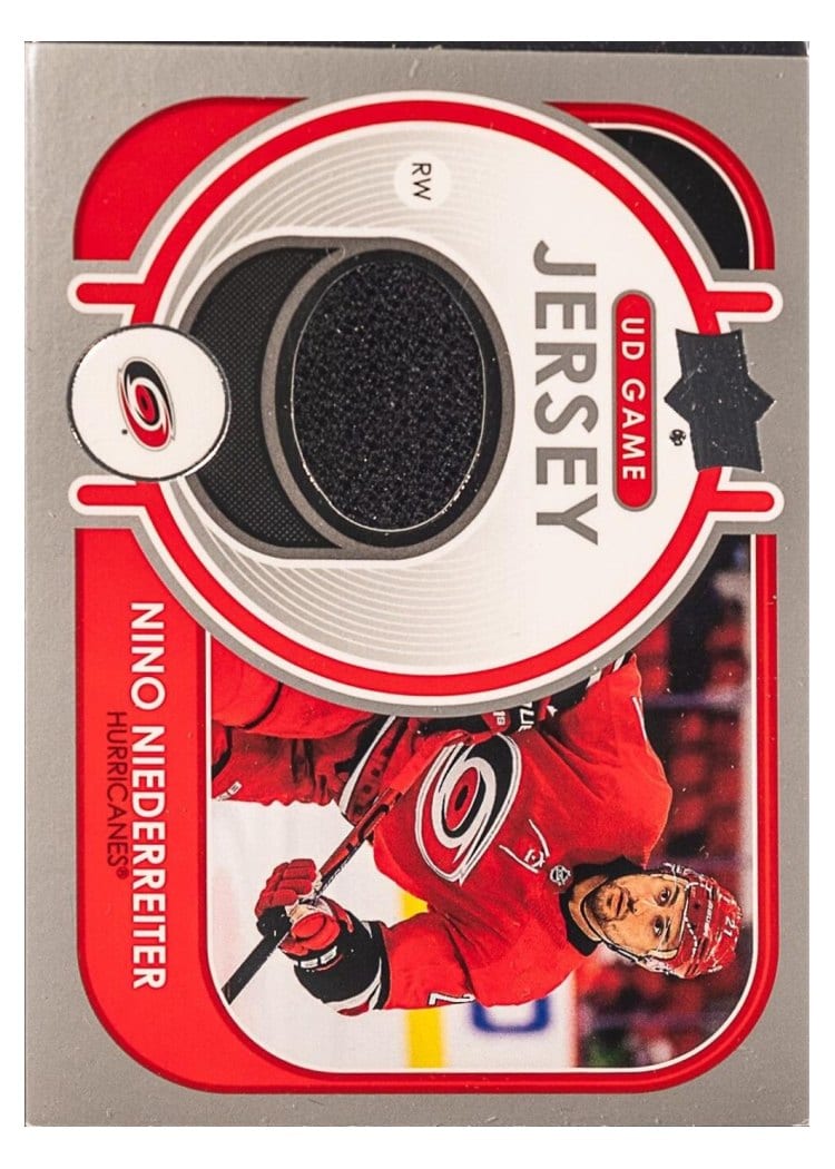 2021-22 Upper Deck UD Game Jersey Nino Niederreiter #GJ-NN card
