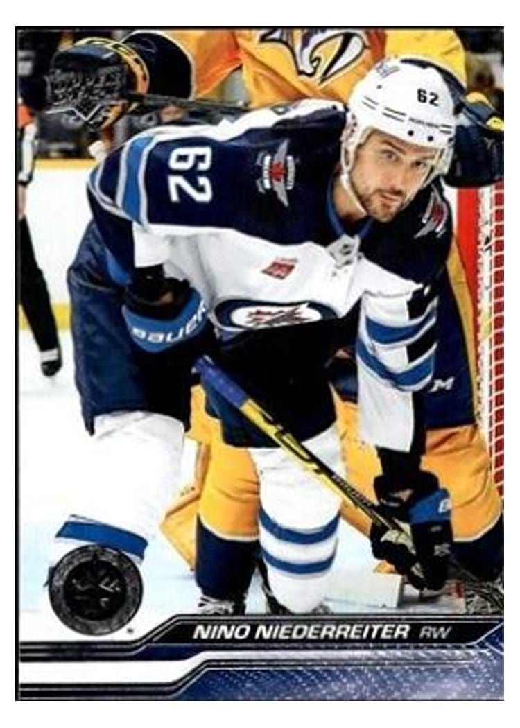 2023-24 Upper Deck Base Set Nino Niederreiter #444 card