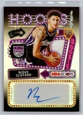 2025-26 NBA Hoops Hoops Rookie First Signs Nique Clifford #HFS-NC card