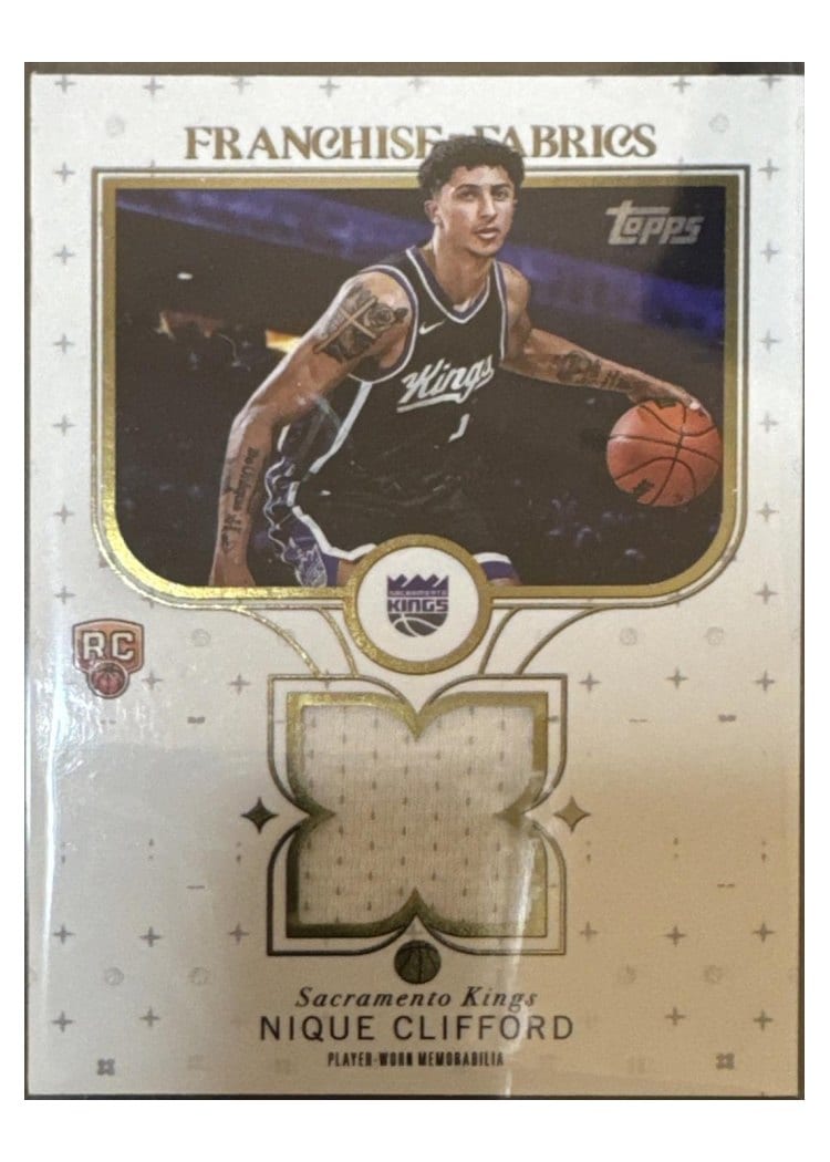 2025-26 Topps Franchise Fabrics Nique Clifford #FF-NC card