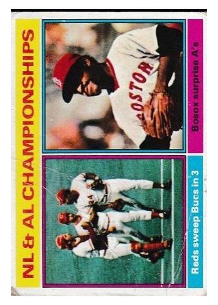 1976 Topps NL & Al Champs. #461 card