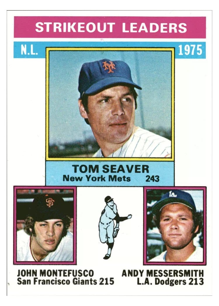 1976 Topps NL Strikeout Ldrs. #203 card