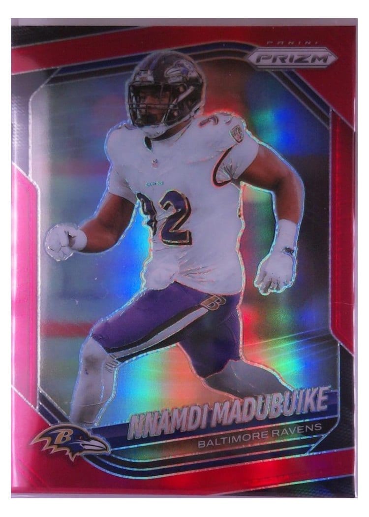 2025 Panini Prizm Base Set Nnamdi Madubuike Red #22