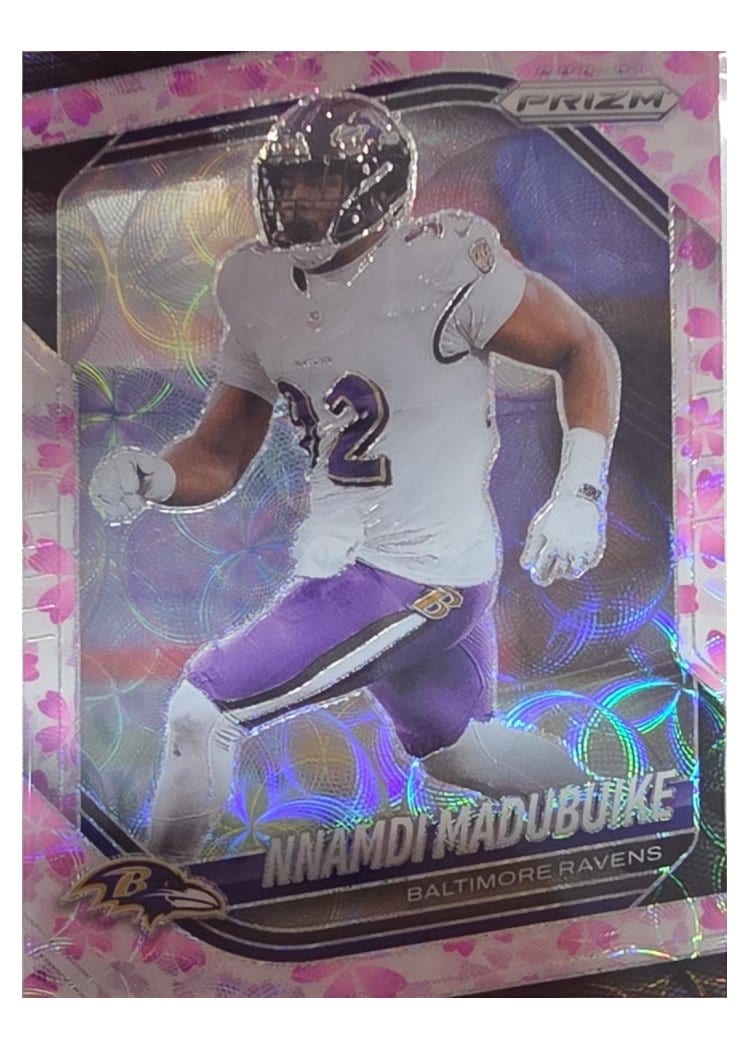 2025 Panini Prizm Base Set Nnamdi Madubuike Prizm Choice Autograph #22