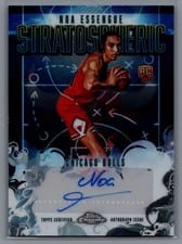 2025-26 Topps Chrome Stratospheric Signatures Rookies Noa Essengue #SMR-NE card